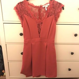 BCBG mini dress with gorg lace detail !